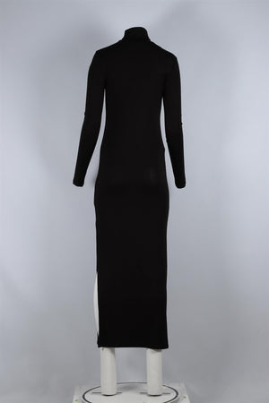 NINETY PERCENT BLACK JERSEY MAXI DRESS XSMALL