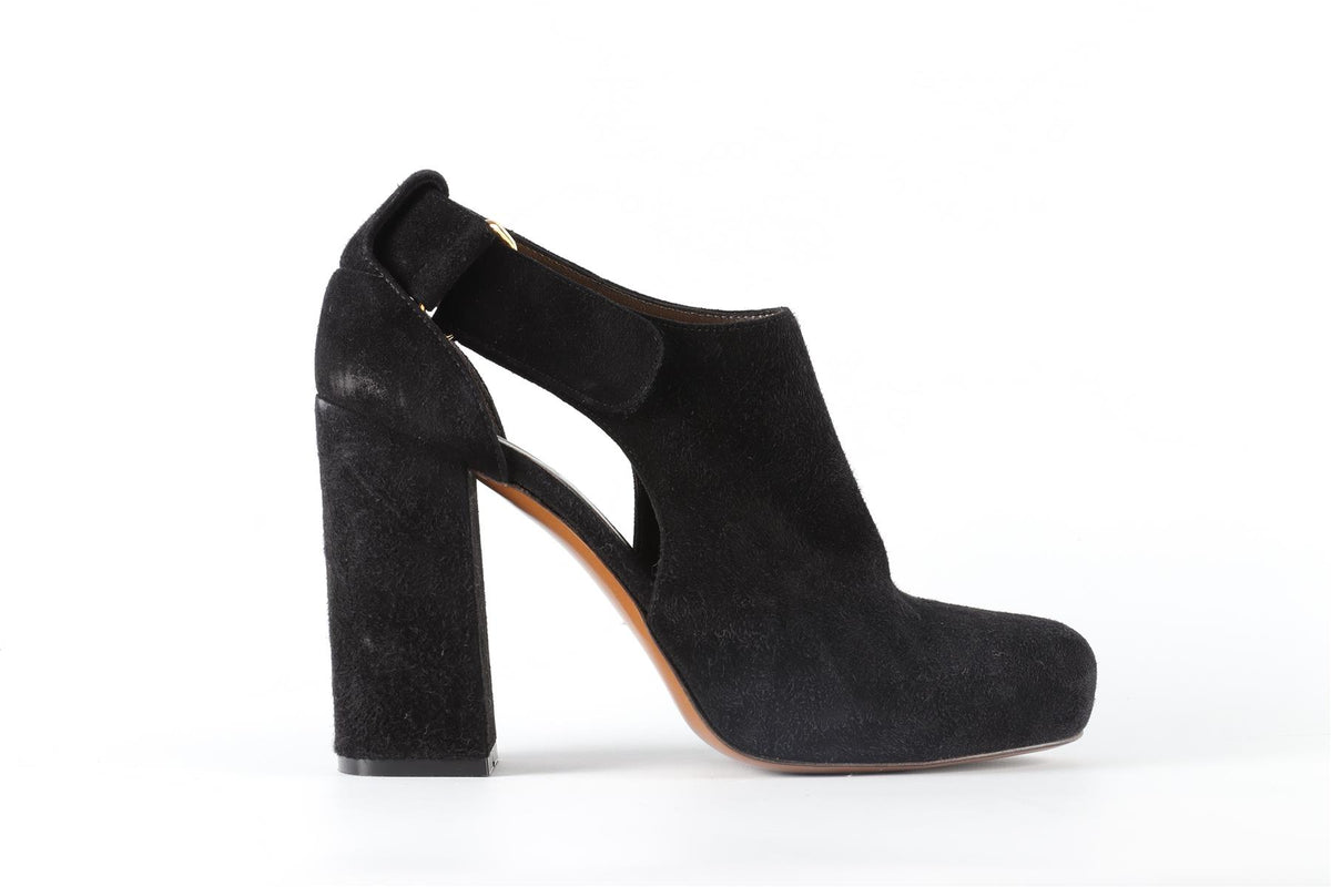 MARNI BLACK SUEDE ANKLE BOOTS EU 39 UK 6 US 9