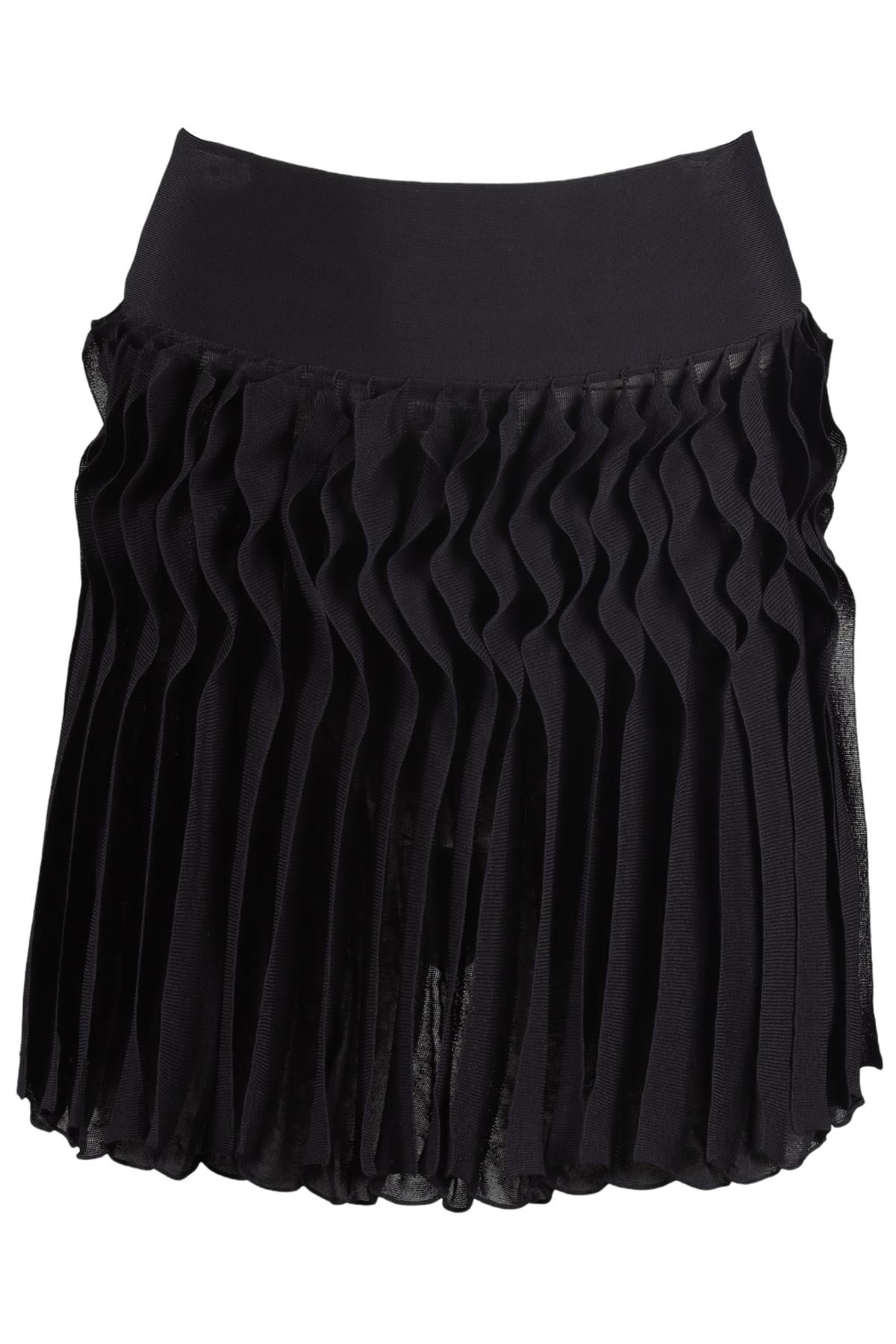 ANTONIO BERARDI BLACK JERSEY MINI SKIRT IT 40 UK 8