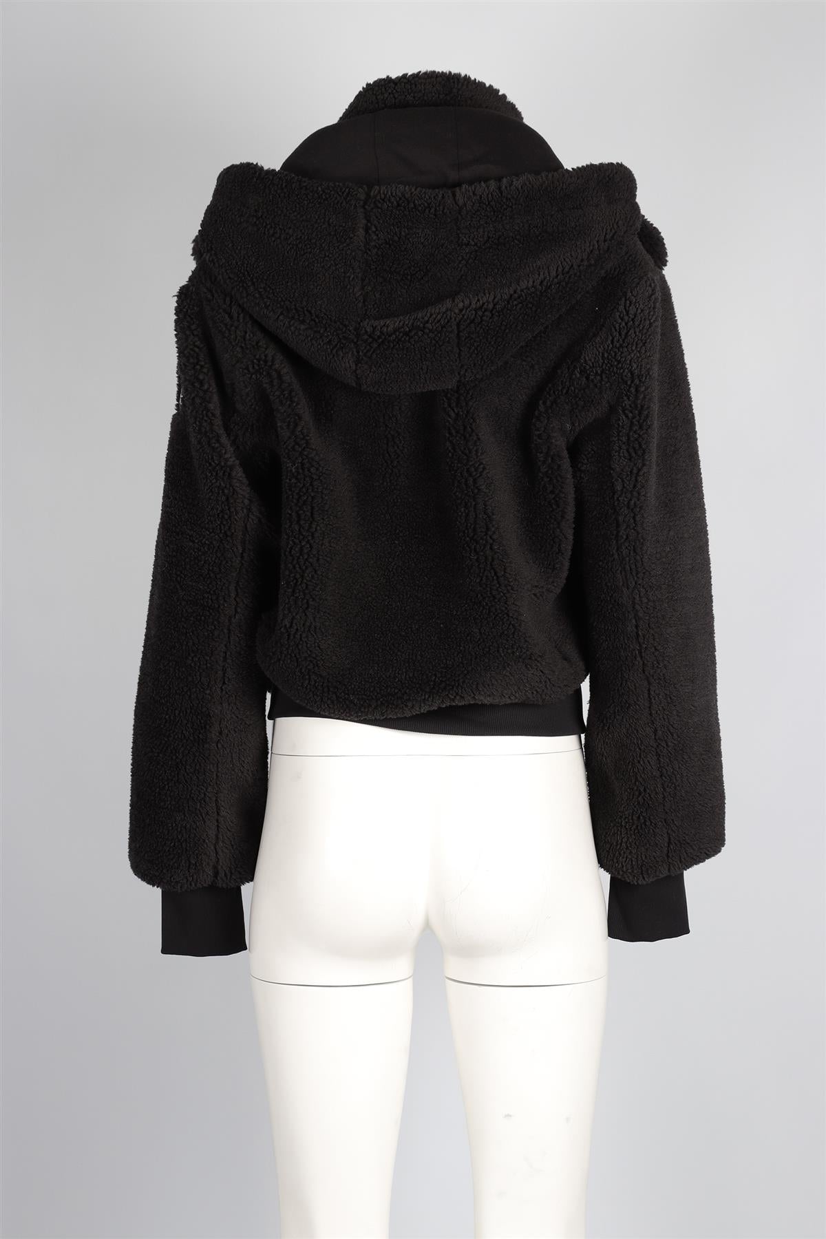 ALO YOGA BLACK FLEECE JACKET MEDIUM