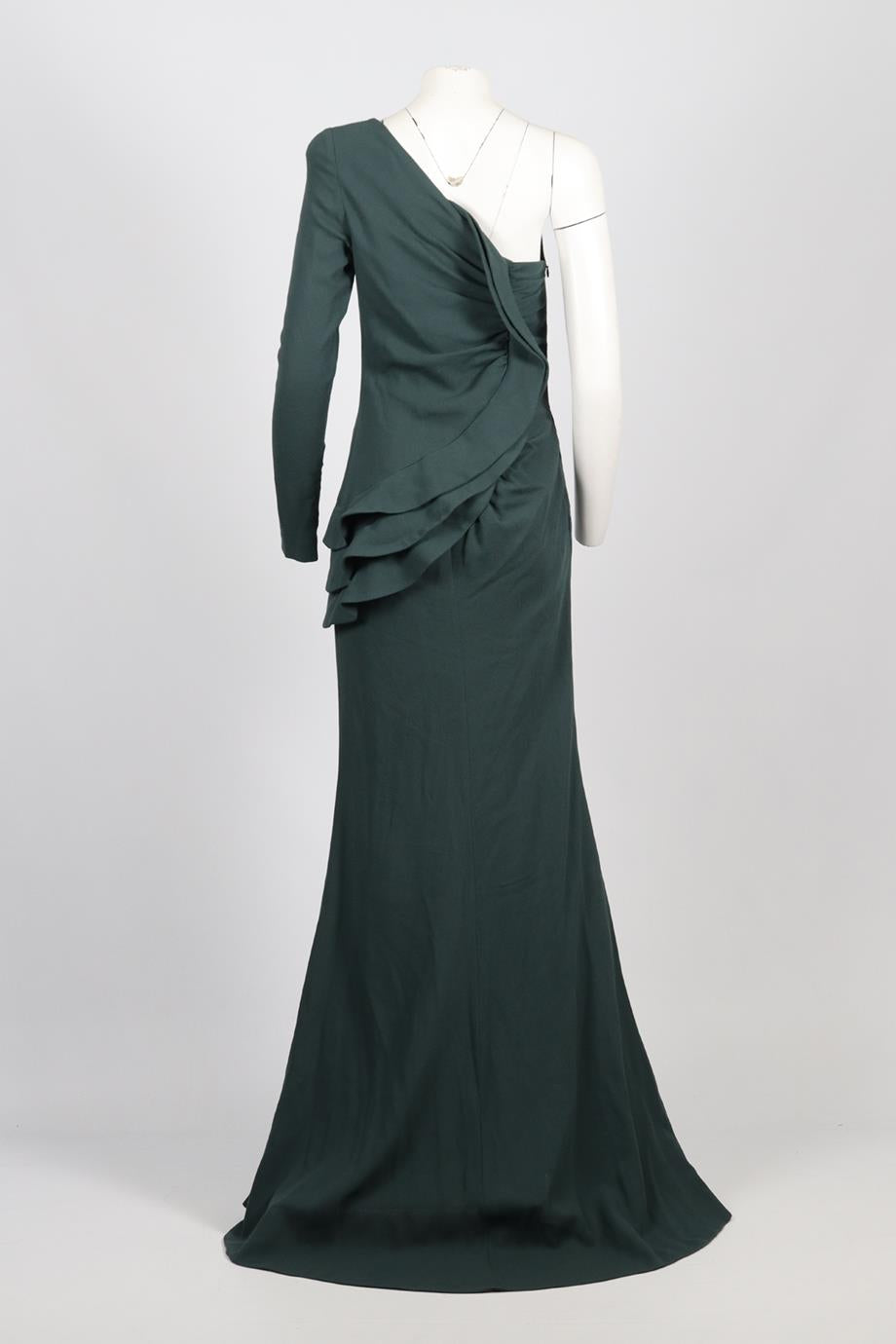 ELIE SAAB SILK BLEND MAXI DRESS FR 38 UK 10