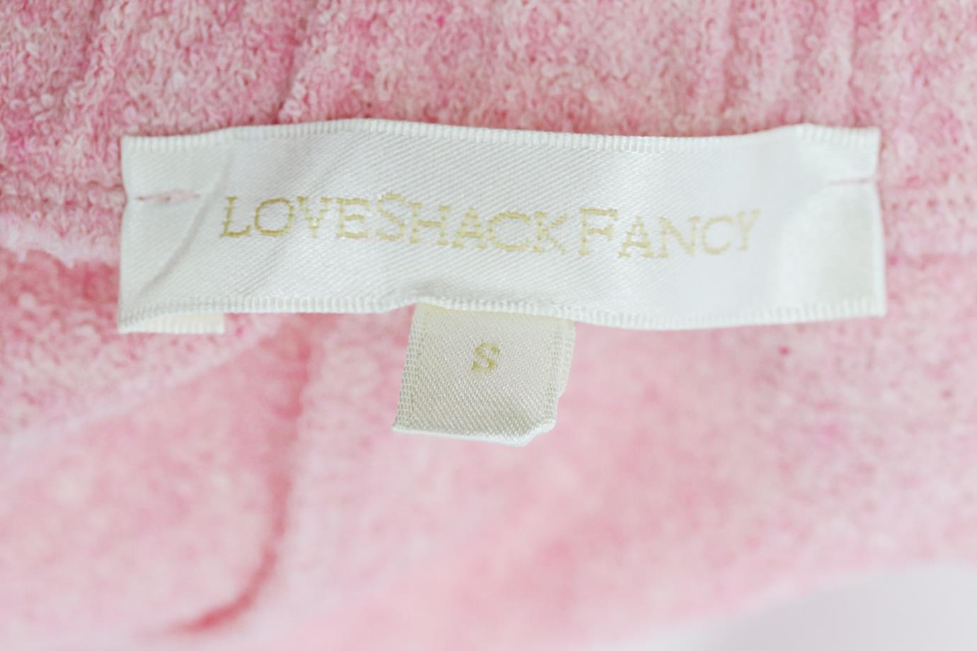 LOVESHACKFANCY BOUCLÉ KNIT SHORTS SMALL