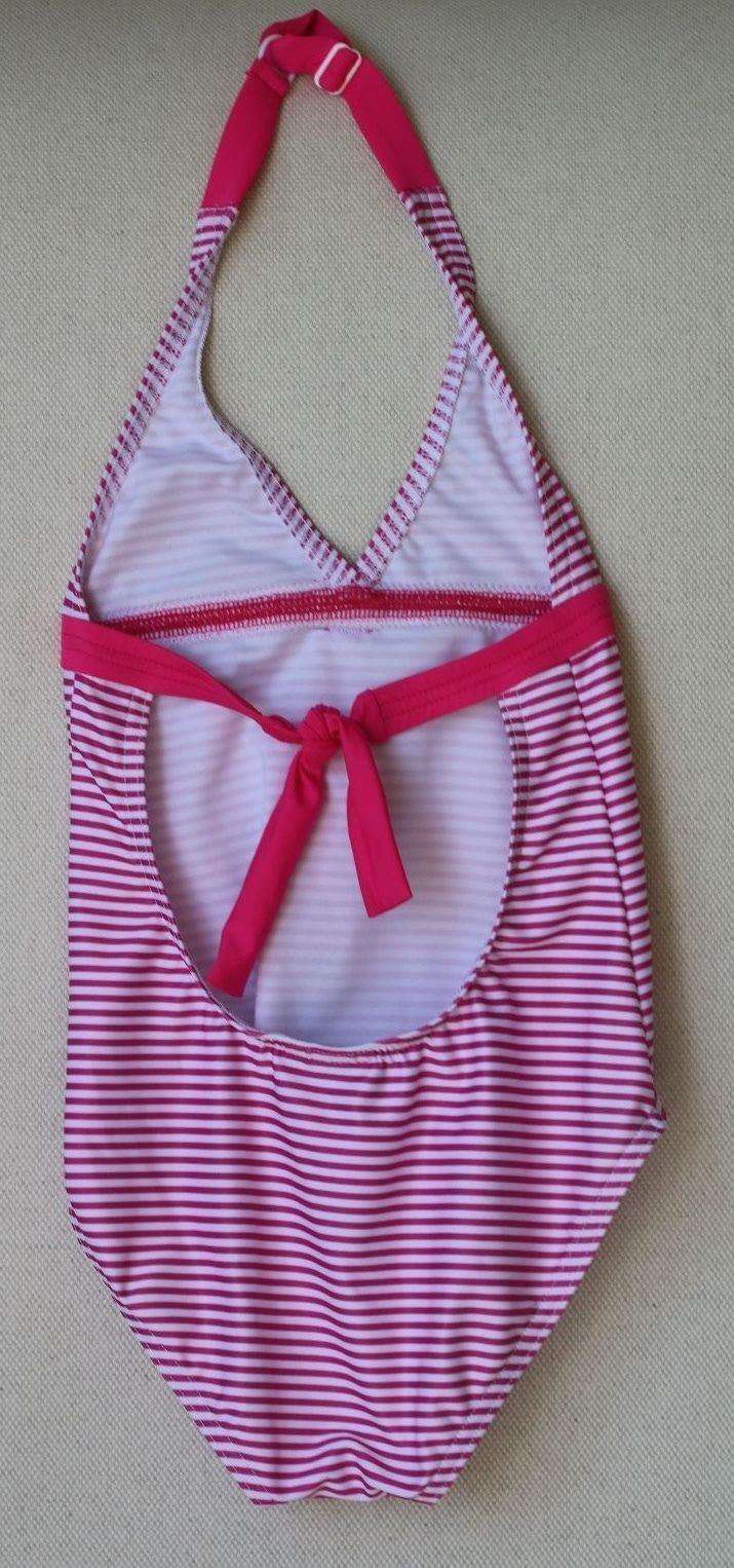 MELISSA ODABASH BABY MADDIE HALTER PINK STRIPE SWIMSUIT 4 YEARS