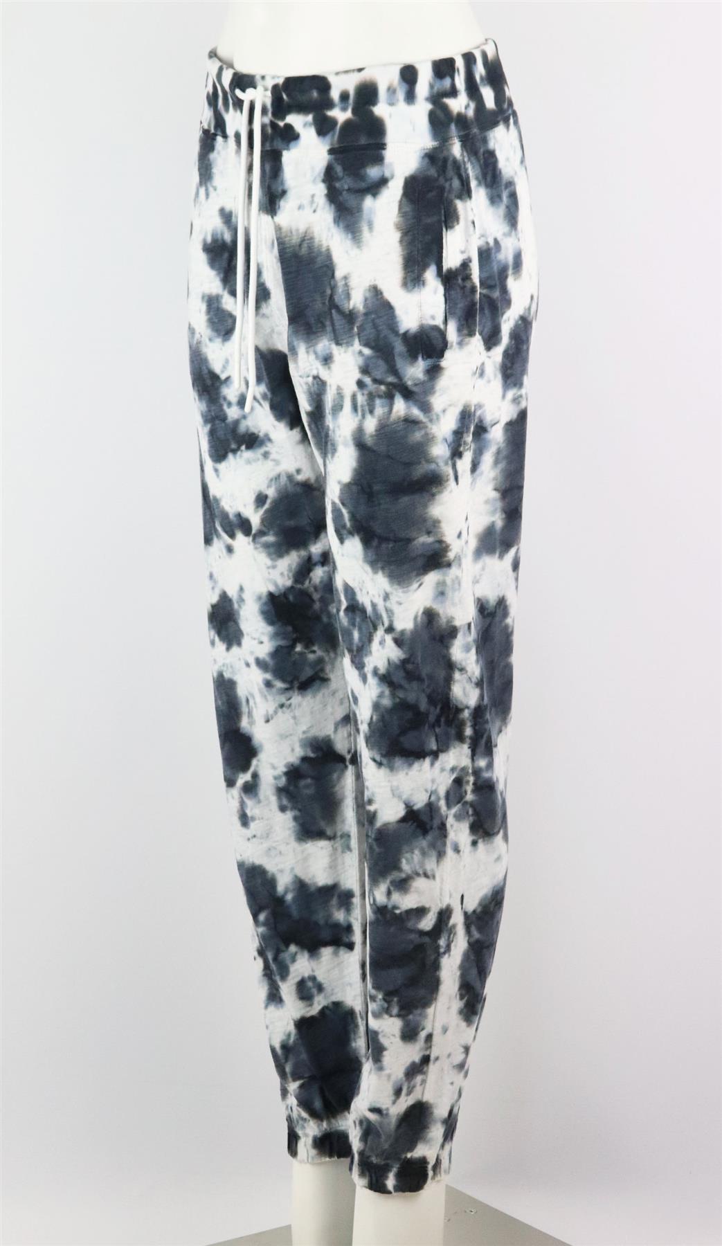 LEALLO TIE DYED COTTON TRACK PANTS LARGE