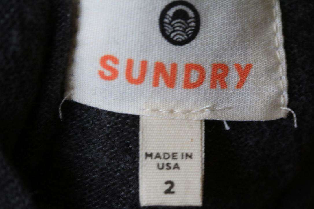 SUNDRY WEEKEND PULLOVER HOODIE SIZE 2 UK 10