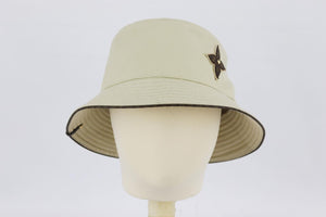 LOUIS VUITTON MONOGRAM APPLQIUÉD COTTON CANVAS BUCKET HAT SMALL