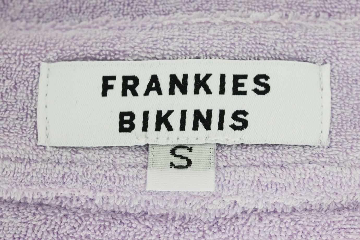 FRANKIES BIKINIS COTTON TERRY SHIRT SMALL