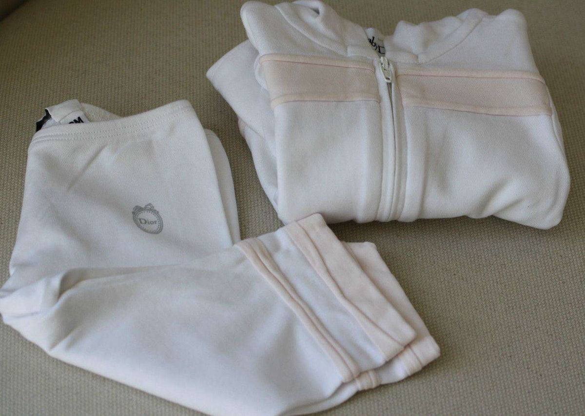 BABY DIOR WHITE TRACKSUIT OUTFIT 3 MONTHS