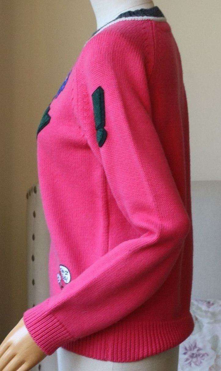 MIRA MIKATI FUN PATCHED SWEATER SMALL