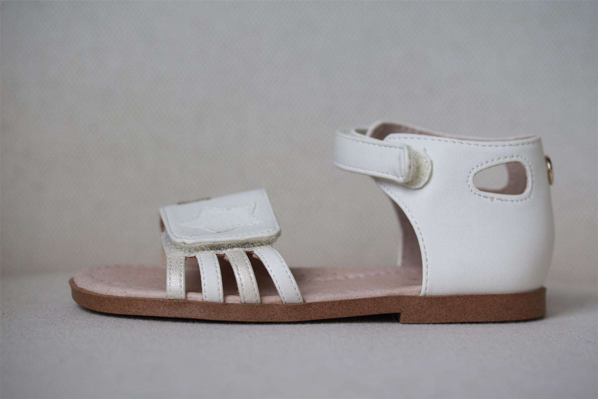 MAYORAL GIRLS IVORY STAR SANDALS EU 25 UK 7.5