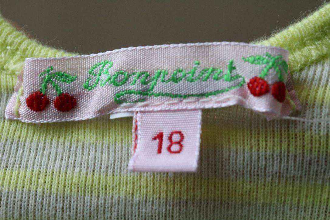 BONPOINT BABY CROCODILE BABYGROW 18 MONTHS