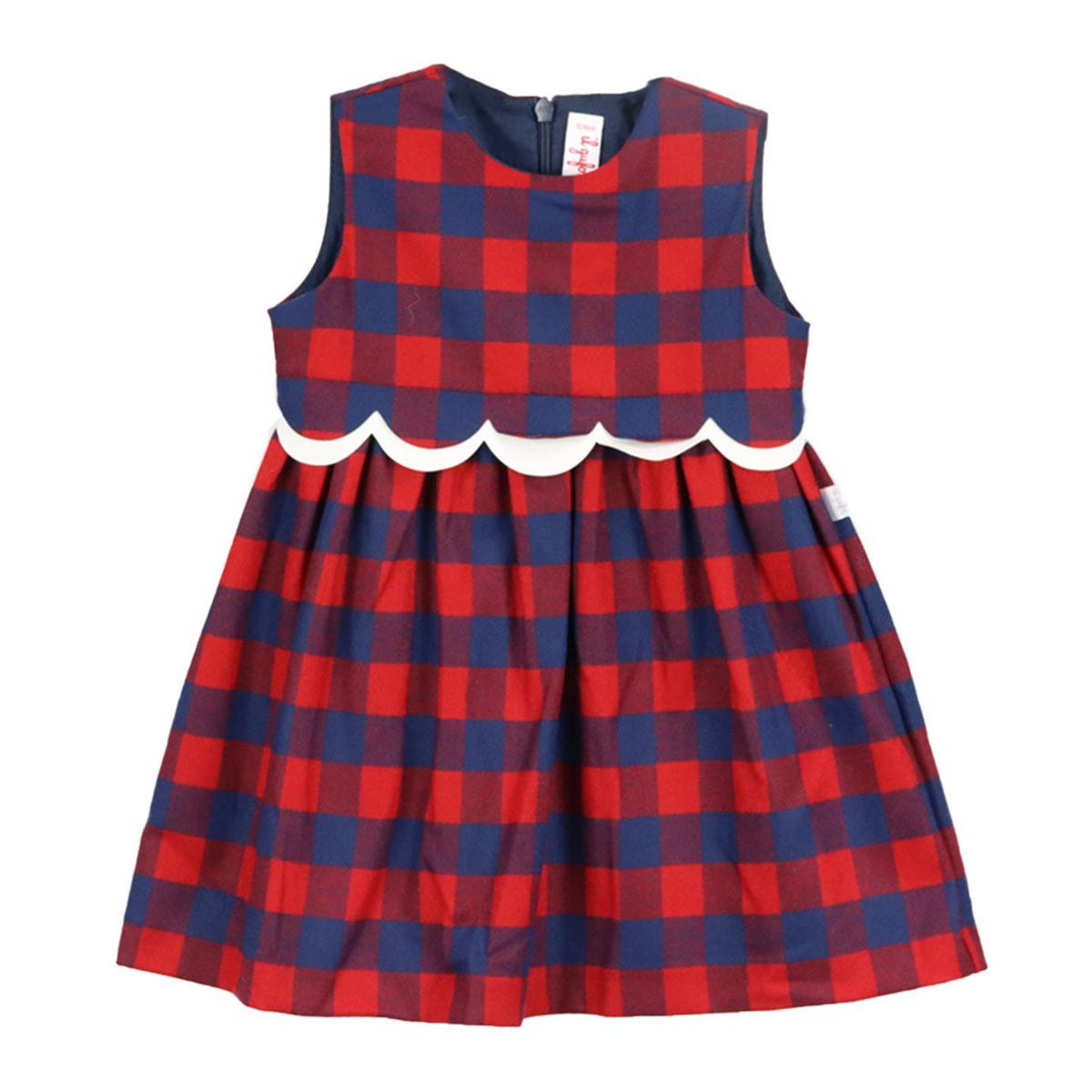 IL GUFO BABY GIRLS CHECKED DRESS 12 MONTHS