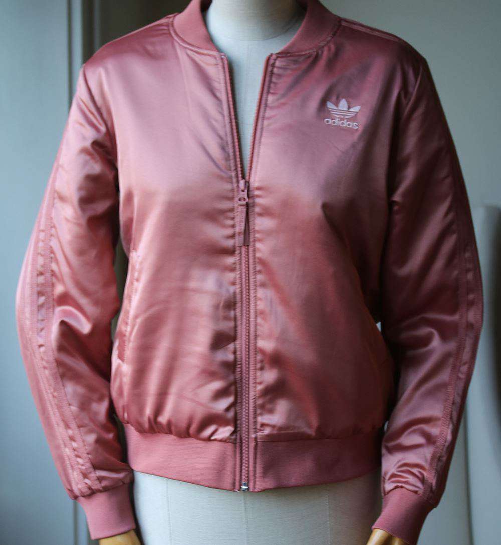 ADIDAS ORIGINALS LOGO BACK BOMBER JACKET UK 10
