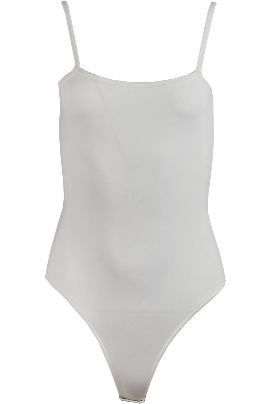 ATM ANTHONY THOMAS MELILLP STRETCH COTTON JERSEY THONG BODYSUIT SMALL
