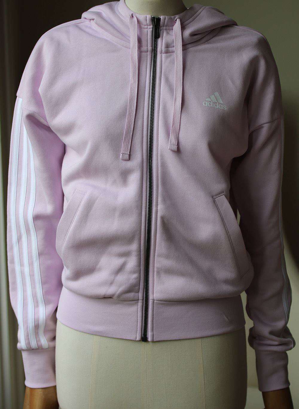 ADIDAS ORIGINALS 3 STRIPES ZIP UP HOODIE XSMALL