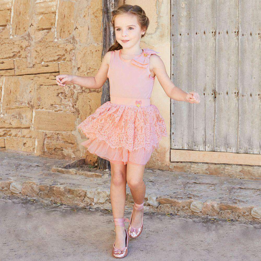 ANGEL'S FACE GIRLS PINK GLITTER BALLERINA SHOES EU 29 UK 11