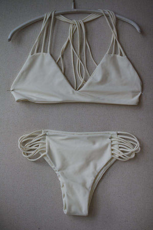 MIKOH BANYANS STRING RACERBACK BIKINI SMALL/MEDIUM