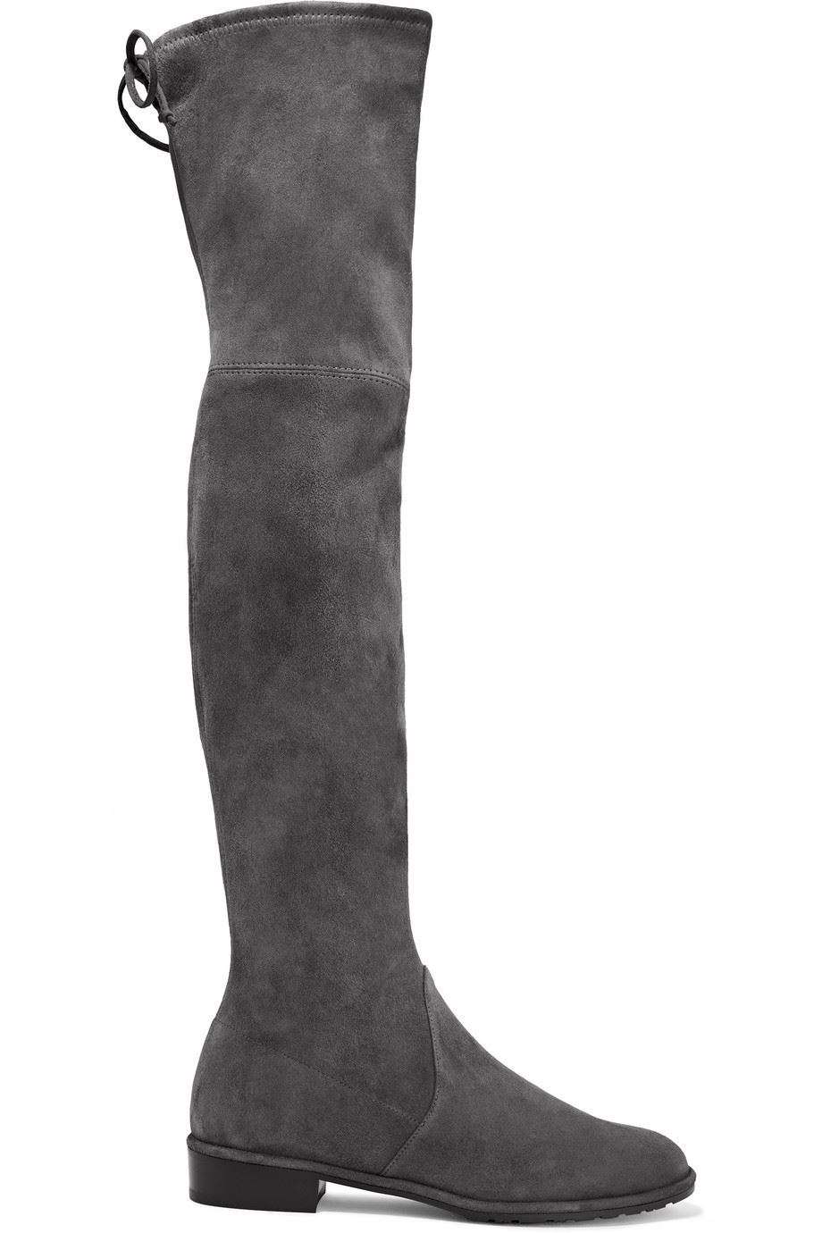 STUART WEITZMAN LOWLAND SUEDE OVER-THE-KNEE BOOTS US 7 UK 4.5 EU 37.5