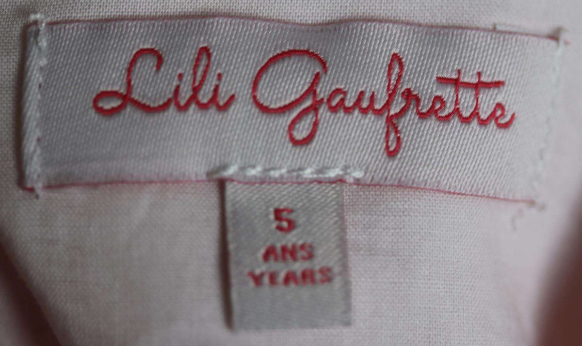 LILI GAUFRETTE KIDS GIRLS PLEATED CHIFFON DRESS 5 YEARS