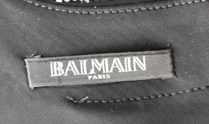 BALMAIN EMBELLISHED STRETCH JERSEY MINI DRESS FR 42 UK 14
