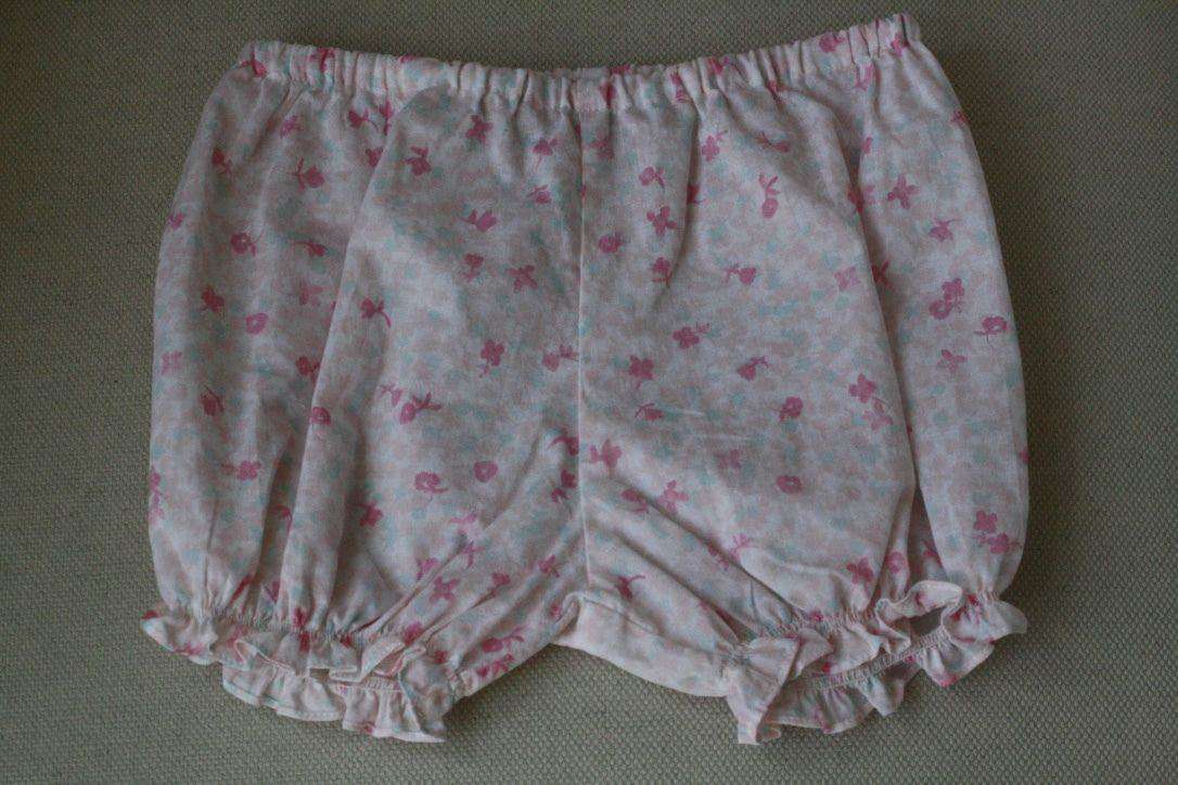 BABY DIOR COTTON FLORAL DRESS BLOOMERS AND HAT SET 18 MONTHS