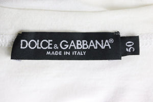 DOLCE AND GABBANA MEN'S PRINTED COTTON JERSEY T-SHIRT IT 50 UK/US CHEST 40