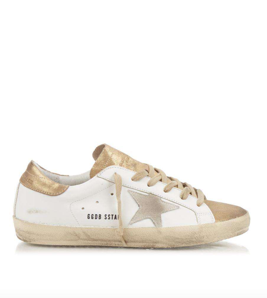 GOLDEN GOOSE DELUXE BRAND SUPERSTAR DISTRESSED LEATHER SNEAKERS EU 38 UK 5 US 8