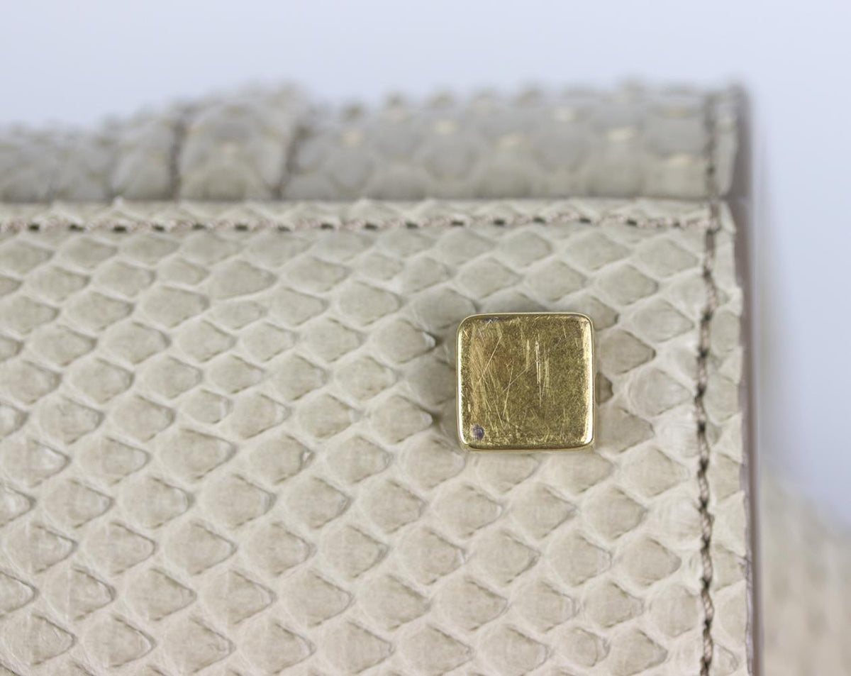 CELINE MEDIUM PYTHON PHANTOM LUGGAGE TOTE BAG