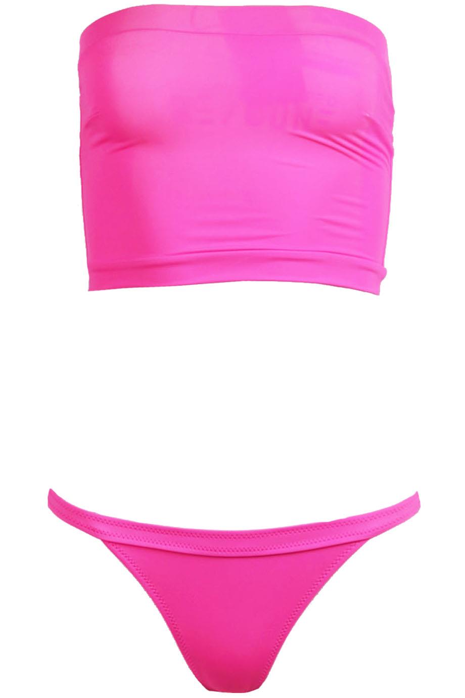 SOLID AND STRIPED + RE/DONE VENICE BANDEAU BIKINI SMALL