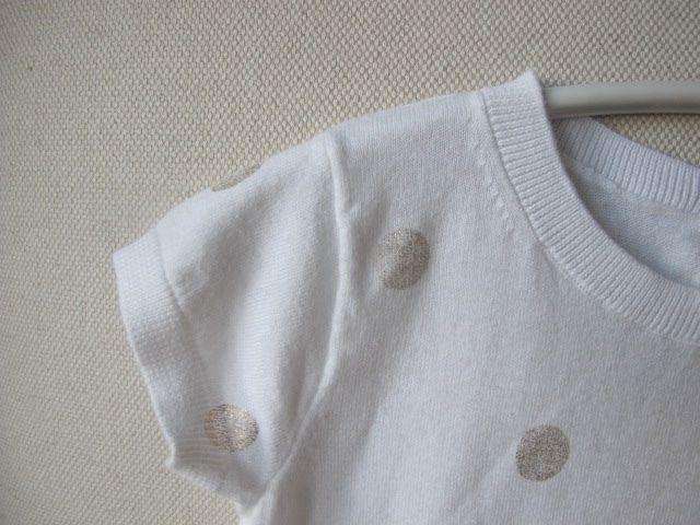 BONPOINT BABY POLKA DOT COTTON SWEATER TOP 3 YEARS