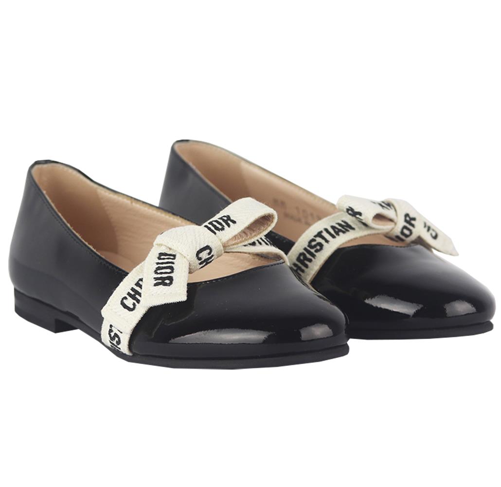 CHRISTIAN DIOR KIDS GIRLS MISS B PATENT LEATHER SHOES EU 29 UK 11