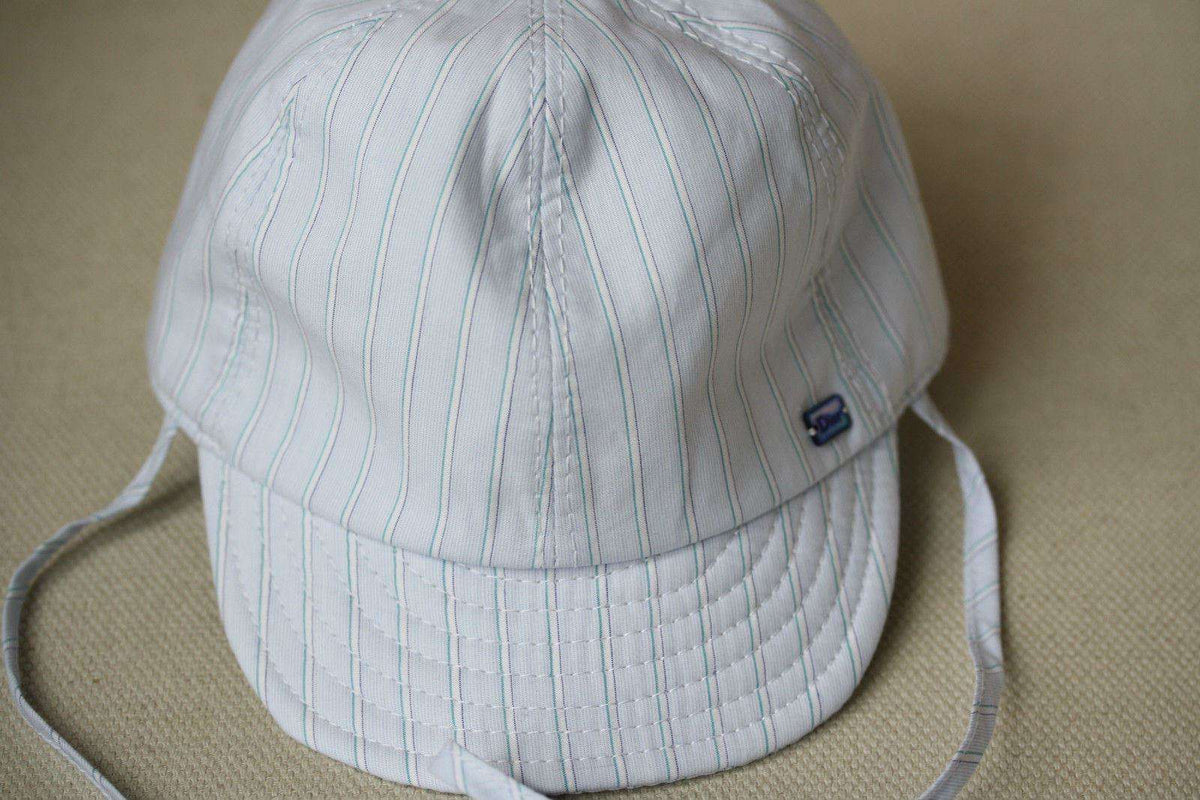 BABY DIOR STRIPED COTTON SUN HAT CAP SIZE T0