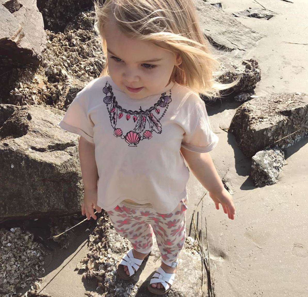 STELLA MCCARTNEY KIDS BABY GIRLS PEACH NECKLACE TOP 4 YEARS
