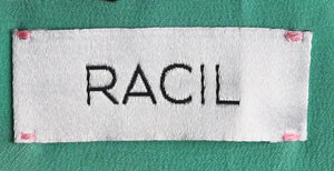 RACIL RUFFED PRINTED SILK CREPE DE CHINE MAXI DRESS FR 34 UK 6