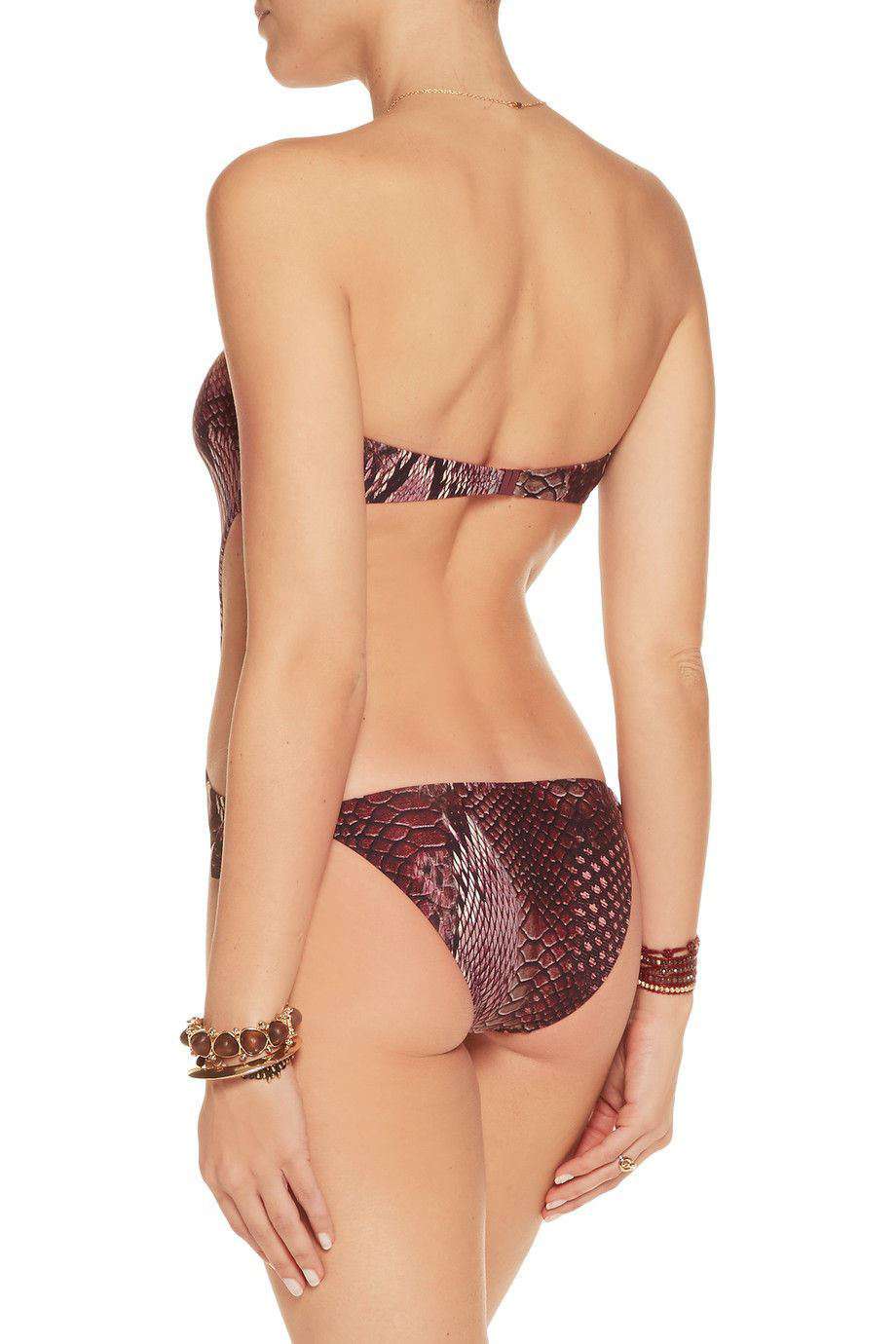 MELISSA ODABASH AMALFI LIZARD PRINT SWIMSUIT UK 10