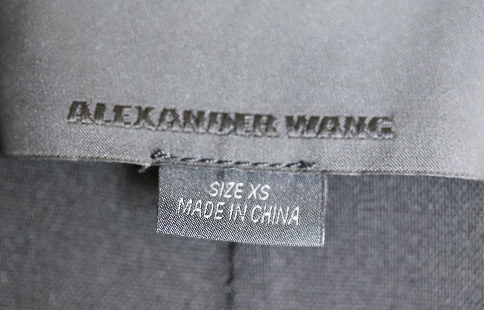 ALEXANDER WANG EMBELLISHED WOOL BLEND VEST XSMALL