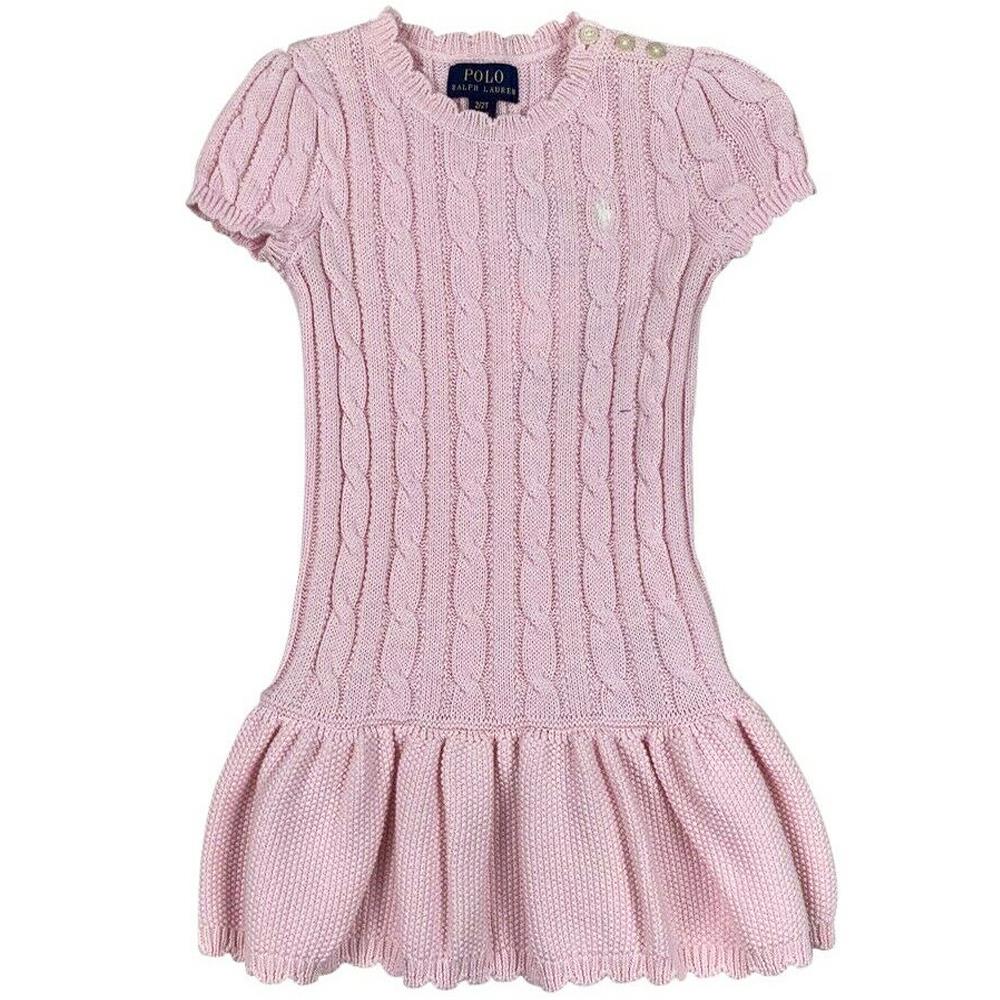 POLO RALPH LAUREN KIDS GIRLS KNIT COTTON DRESS 5 YEARS