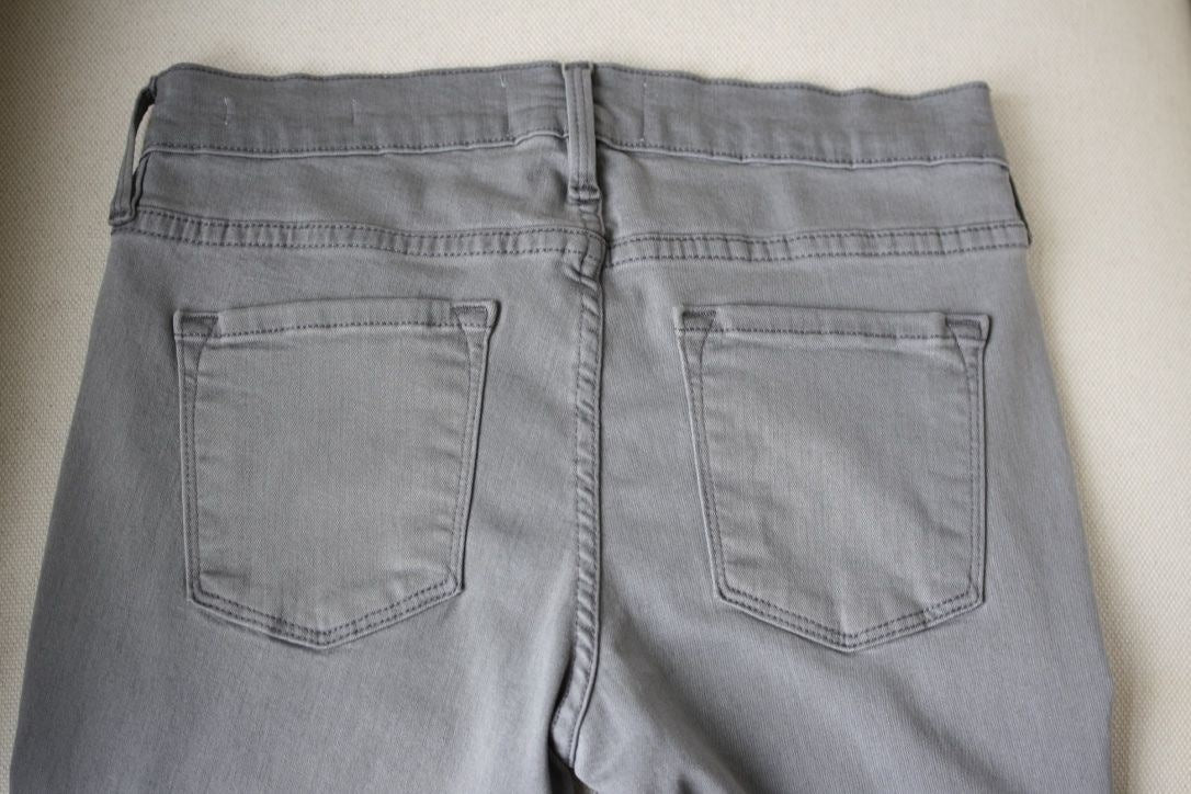 FRAME LE SKINNY DE JEANNE WILSHIRE GREY JEANS W25 UK 6/8