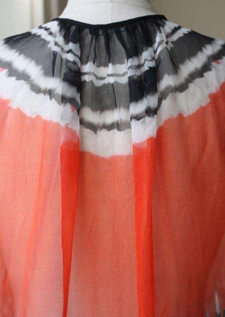 ALEXANDER MCQUEEN FEATHER PRINT BLOUSE TOP SMALL