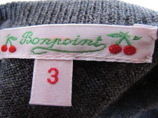 BONPOINT BABY HOUNDSTOOTH WOOL SWEATER TOP 3 YEARS