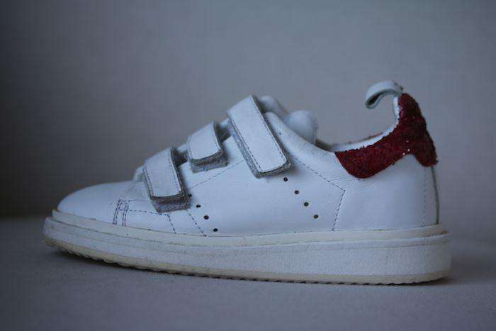 GOLDEN GOOSE FOR BONPOINT KIDS SMASH WHITE LEATHER TRAINERS EU 27 UK 9
