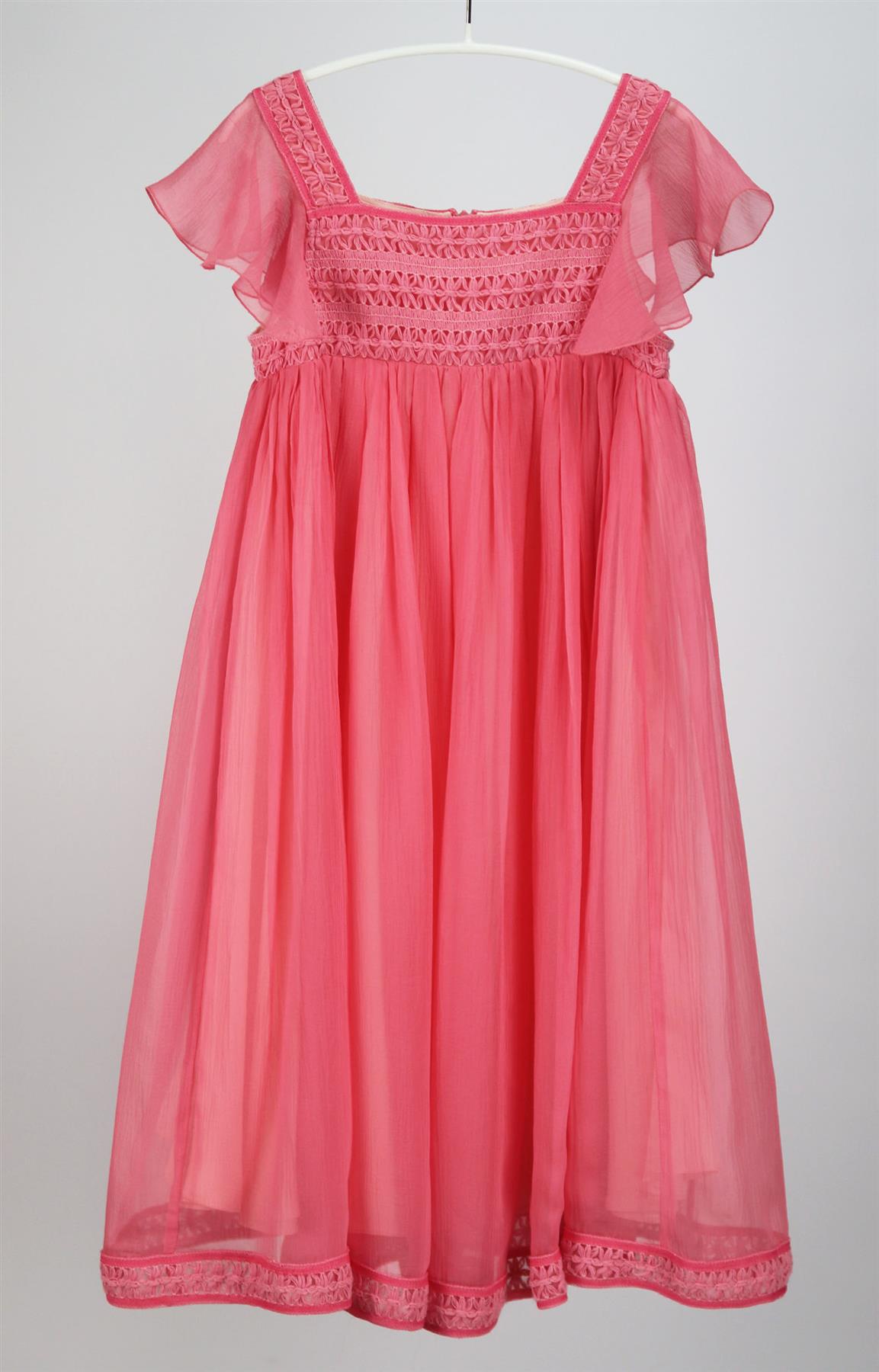 CHRISTIAN DIOR KIDS GIRLS SILK DRESS 5 YEARS