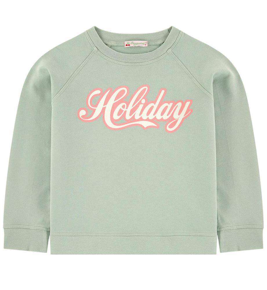 BONPOINT KIDS GIRLS HOLIDAY PRINT COTTON SWEATSHIRT 8 YEARS