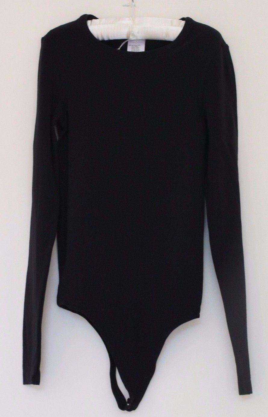 WOLFORD NEW YORK CREW NECK STRING BODY BODYSUIT SMALL