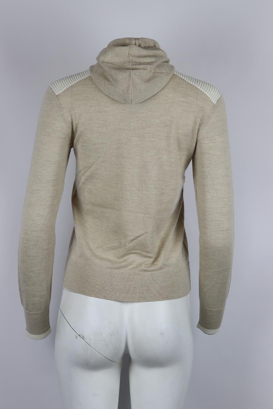 ERIN SNOW HOODED WOOL SWEATER SMALL