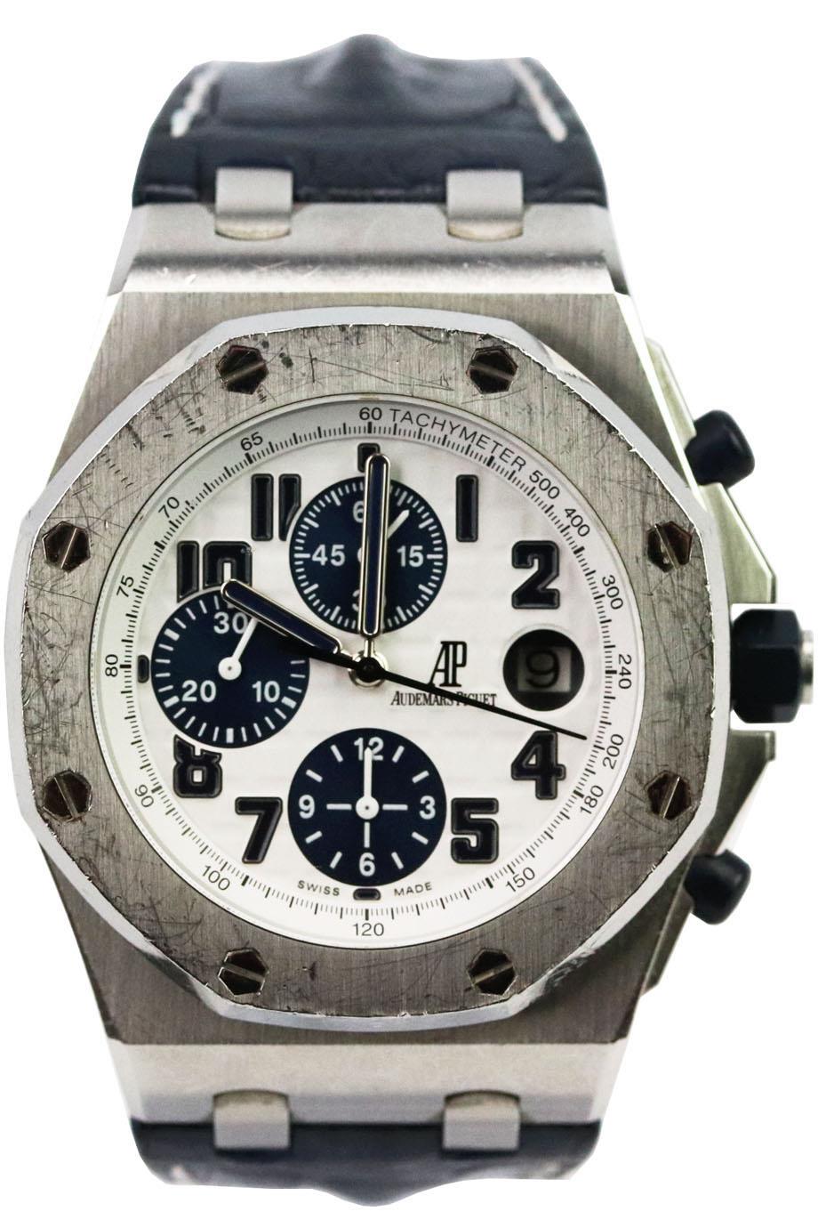 AUDEMAR PIGUET ROYAL OAK OFFSHORE CHRONOGRAPH 42MM NAVY MODEL WRIST WATCH
