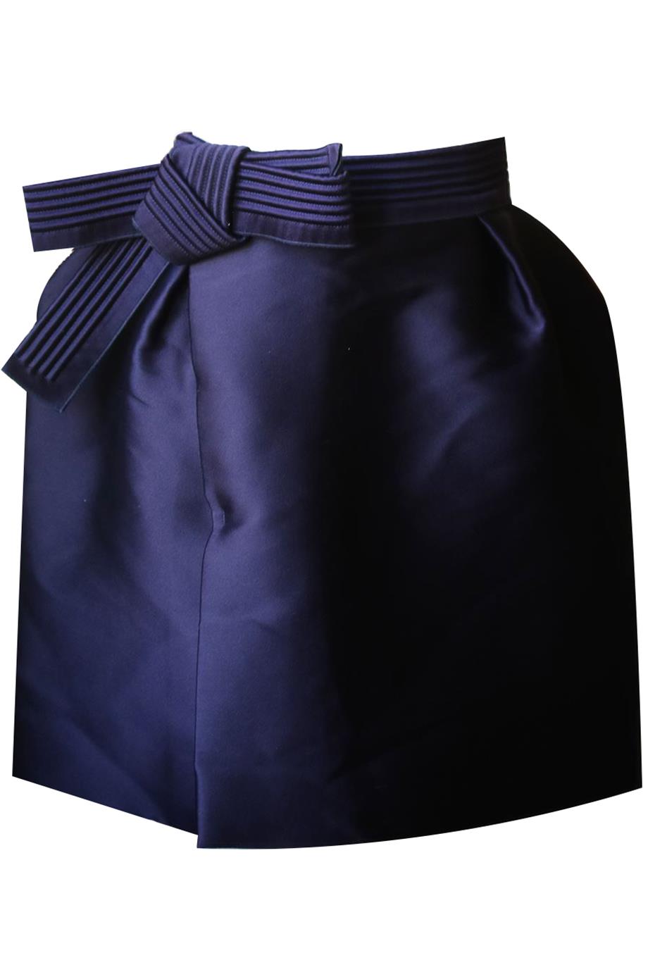 LANVIN BOW DETAIL SILK SKIRT FR 36 UK 8