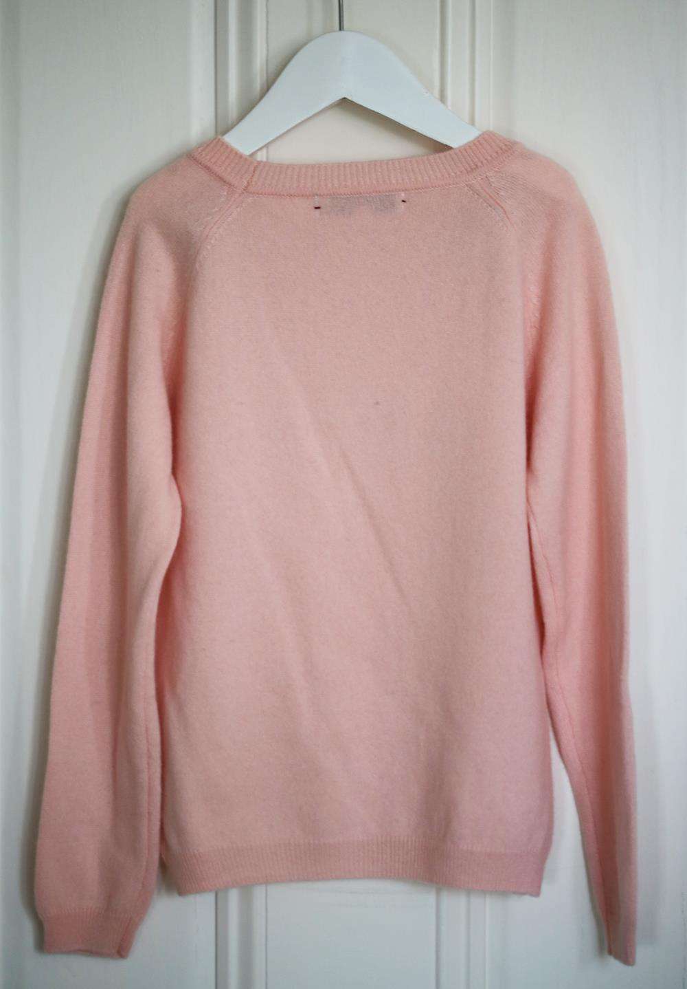 LINGUA FRANCA KIDS GIRLS EMBROIDERED CASHMERE SWEATER 6 YEARS