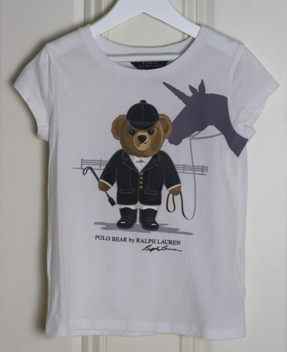 POLO RALPH LAUREN KIDS GIRLS COTTON T-SHIRT 6 YEARS