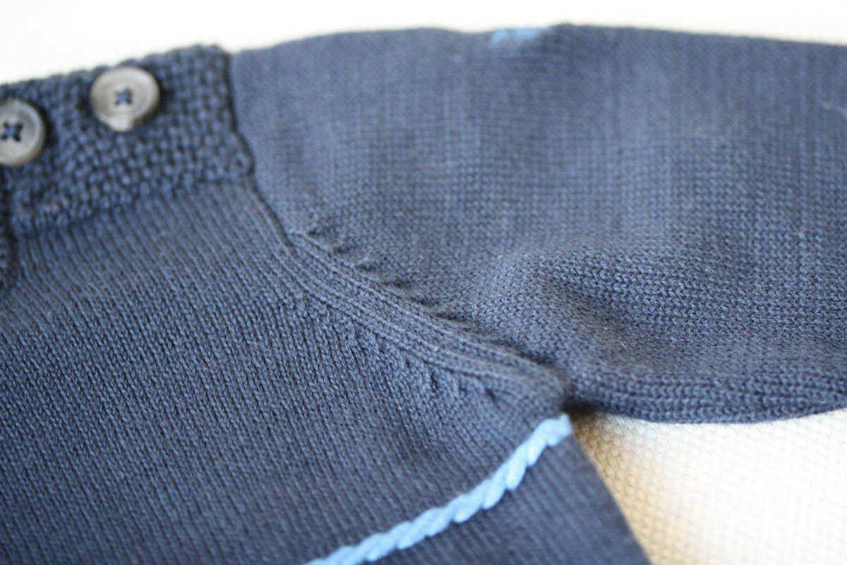 TARTINE ET CHOCOLAT BABY NAVY SWEATER 3 MONTHS